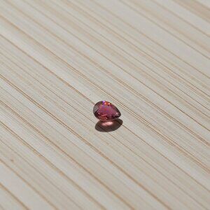 0.56 Carat Pear-Shaped Pink Tourmaline Gemstone - Live Show Listing